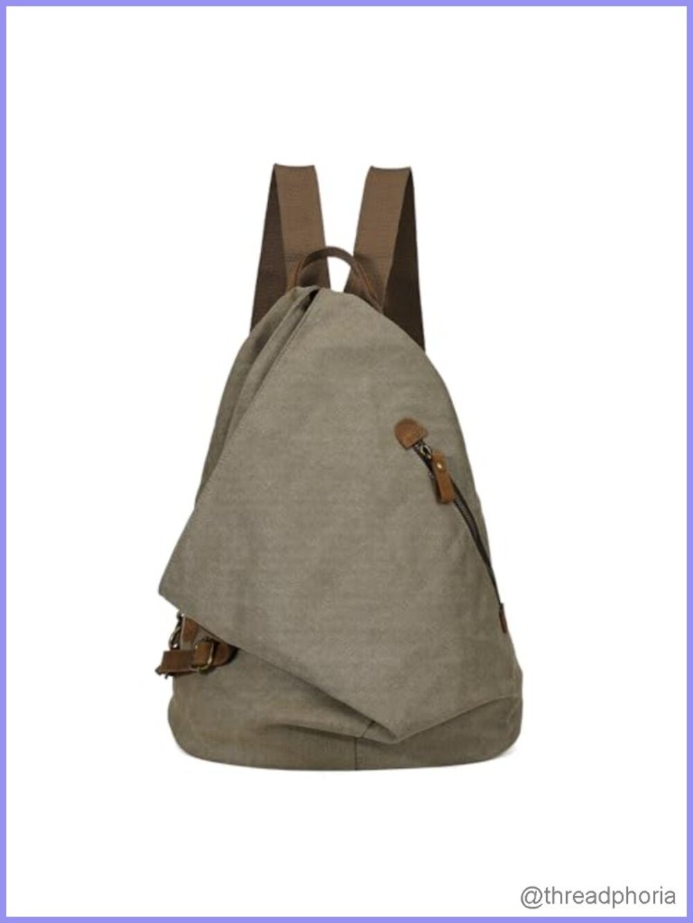 Canvas Backpack Large Casual Daypack Travel Hiking Rucksack